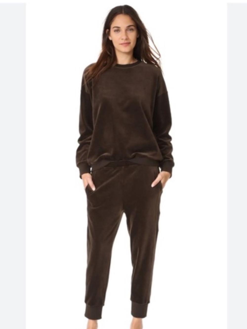 VINCE Velour Sweatshirt & Joggers